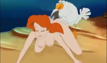 Papa Neptune punished daughter Ariel with hard anal sex