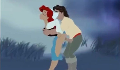 Papa Neptune punished daughter Ariel with hard anal sex