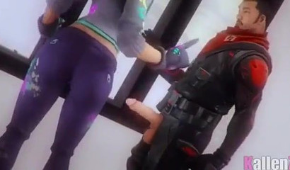 Hot babes from Fortnite in 3d XXX compilation