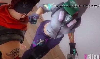 Hot babes from Fortnite in 3d XXX compilation