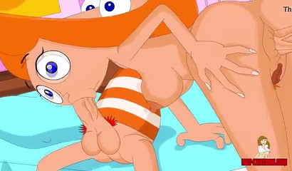 Phineas and Ferb gave their beloved sister a double penetration