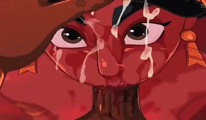 Jafar pierced Jasmine's clitoris after a hard anal