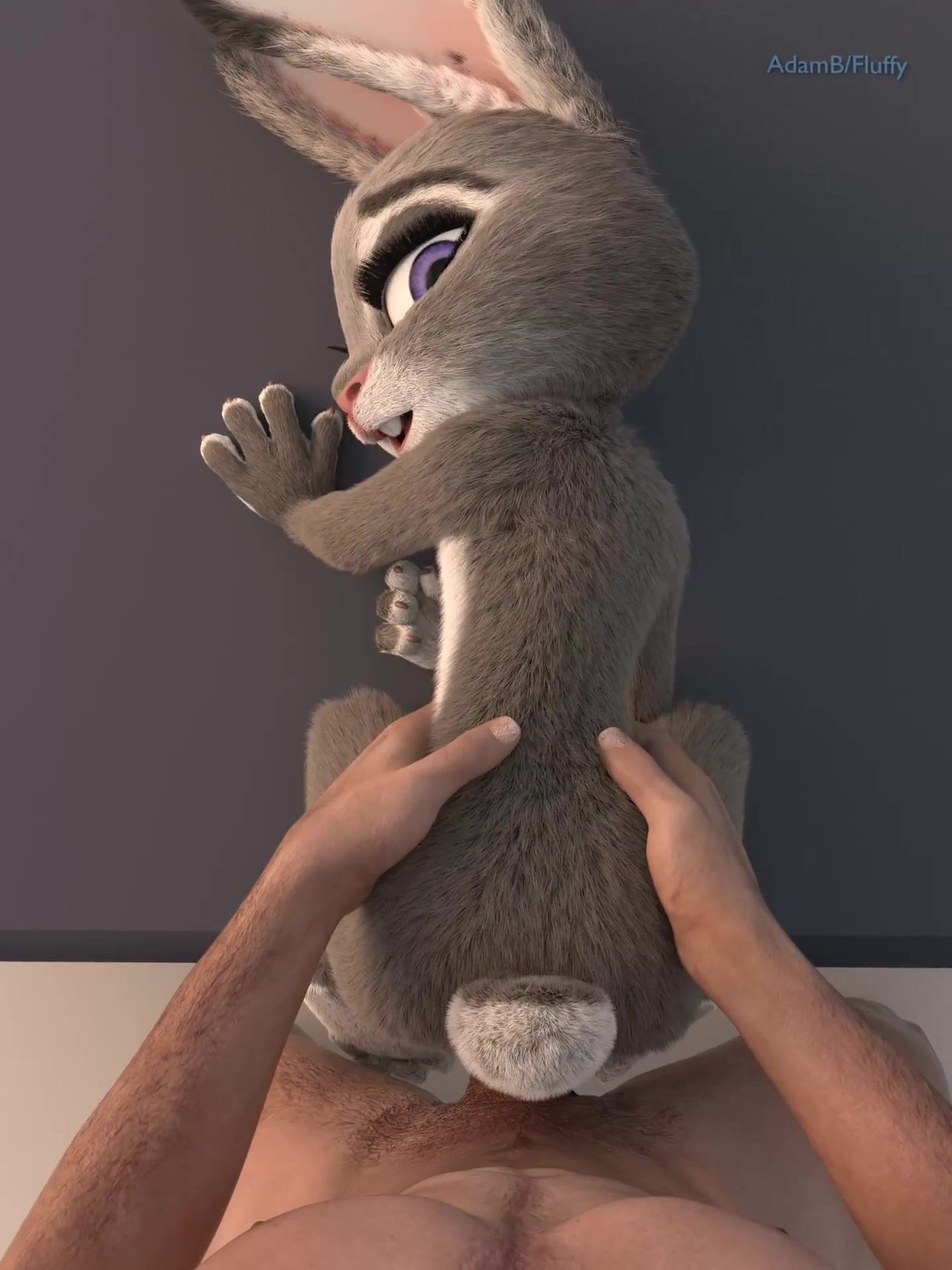 A man put cancer and fucked a fluffy bunny Judy Hops