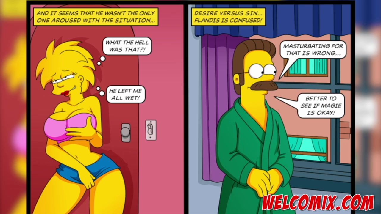 La tetona Lisa Simpson finalmente satisface al cachondo Ned Flanders