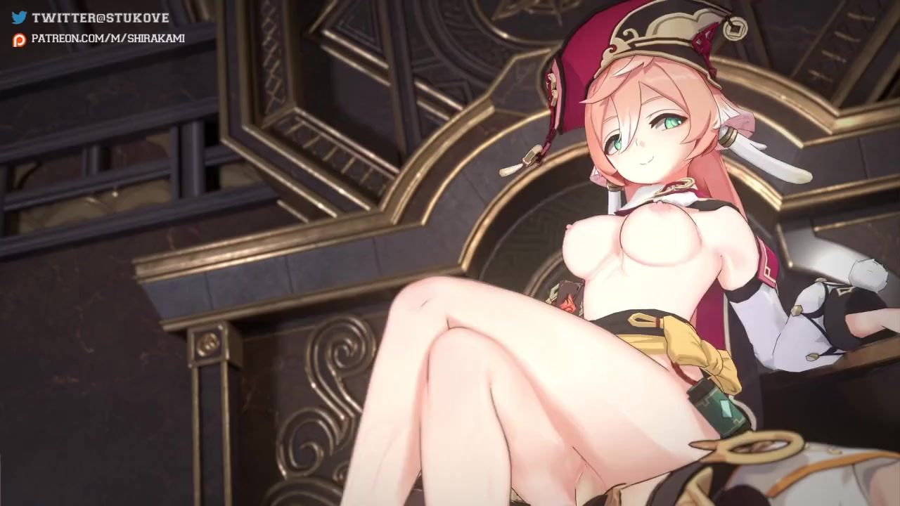 Anime porn Genshin Impact with Yanfei bitch jumping on a dick